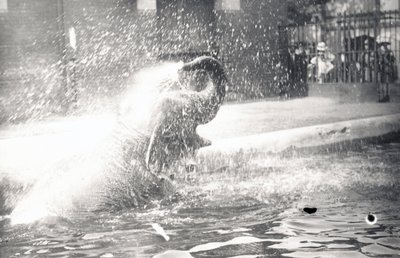 Indiase olifant aan het baden, 1923 door Frederick William Bond